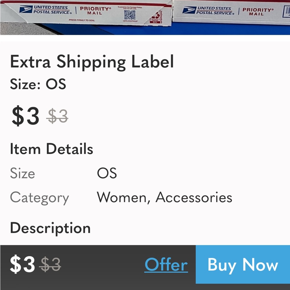Extra Shipping Label